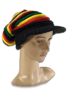 Rastafari-Strickmütze mit Schirm