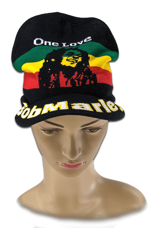 BoB Marley Rasta Mütze mit Schirm