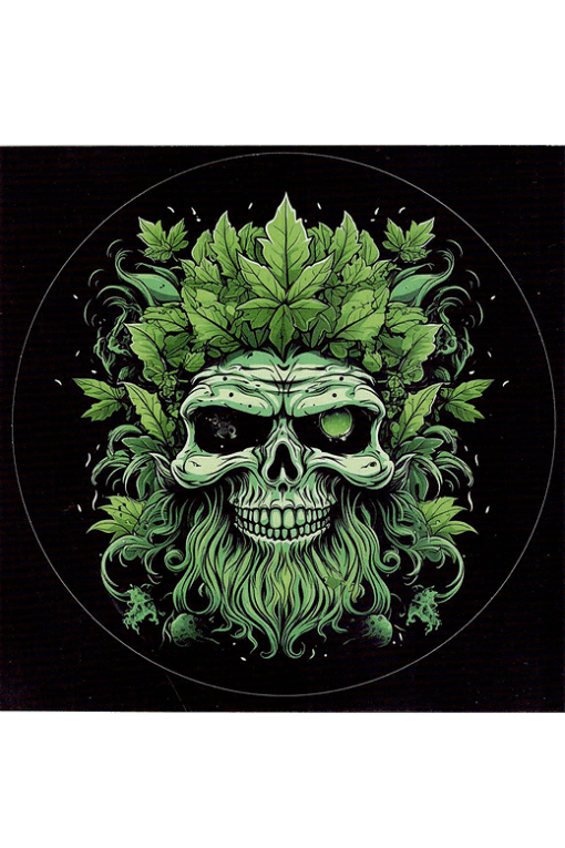 Aufklkeber Weed Leaf Skull